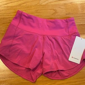 SUPER RARE sonic pink speed up lululemon shorts